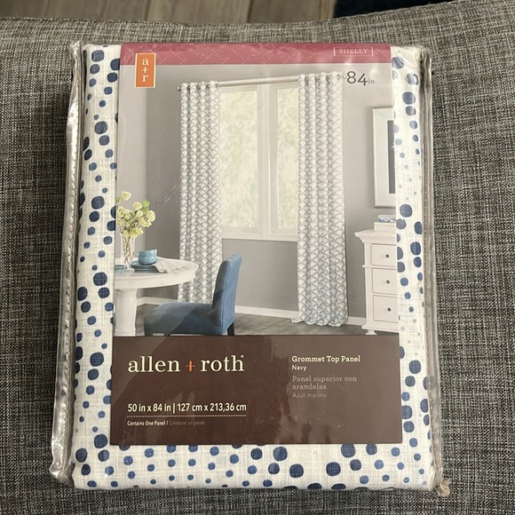 allen + roth 50”X 84" Light Filtering Grommet Curtain Panel Window Treatments - Picture 4 of 6